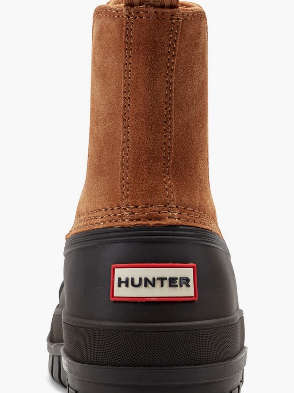 Hunter Women’s Sutton Waterproof Brown & Camel Color Duck Boots Sz 11 NWB - Picture 8 of 17